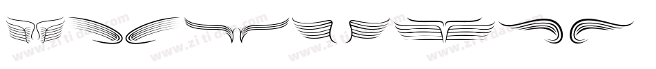 broken wing字体转换